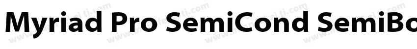 Myriad Pro SemiCond SemiBold字体转换